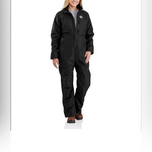 NWT Carhartt Yukon Extremes All Weather Jumpsuit Women's 4-6 Loosefit Black NEW